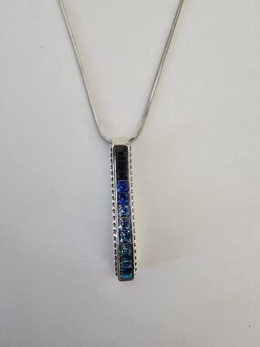 Brighton Spectrum Blue Radiant Pendant Necklace NWT